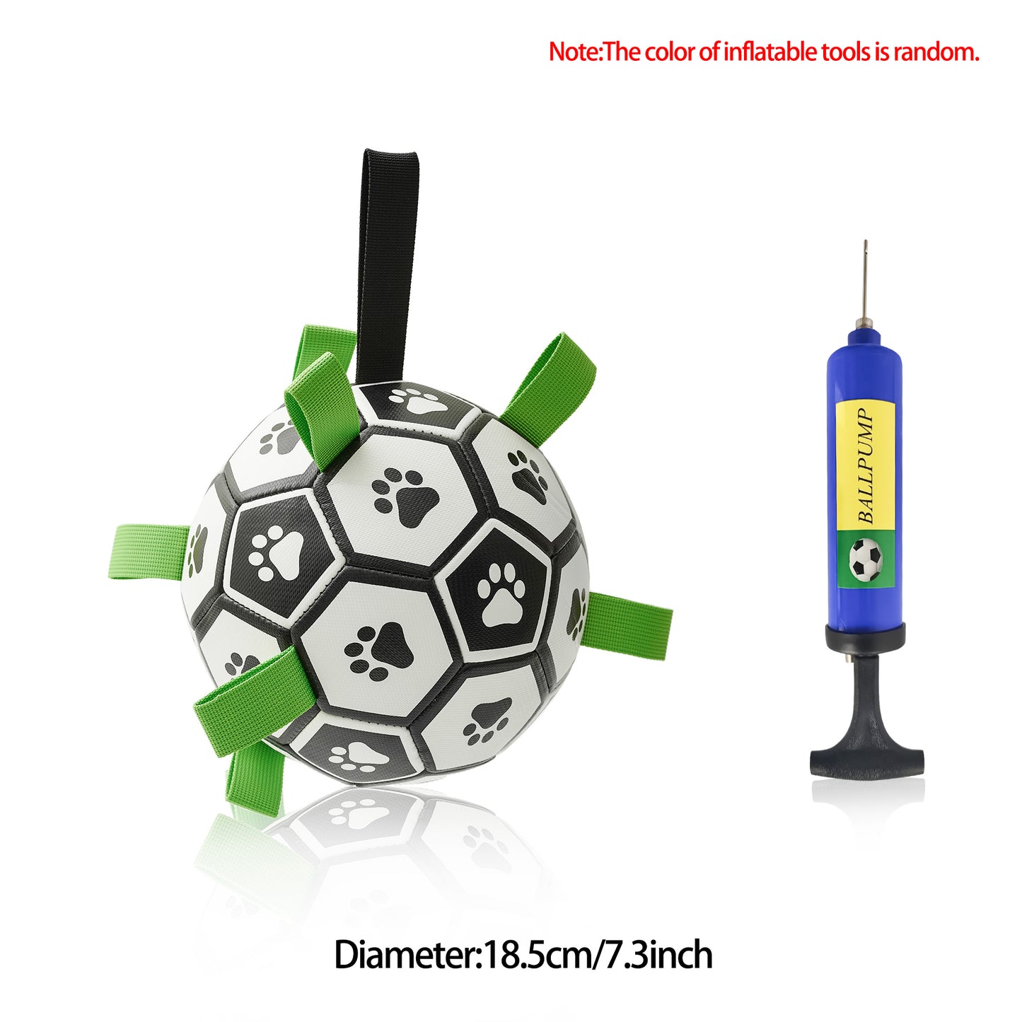 Interactive Dog Soccer Ball Toy for Large Dogs – Durable Outdoor Training Football