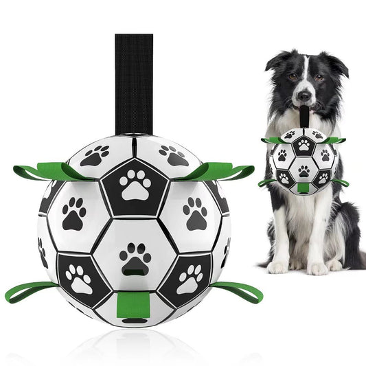 Interactive Dog Soccer Ball Toy for Large Dogs – Durable Outdoor Training Football