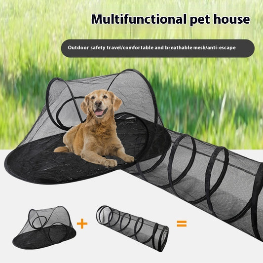 Cat Tunnel Tent – Foldable Outdoor Pet House for Cats & Small Pets
